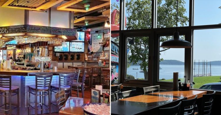 This Kitschy Waterfront Restaurant Has Served A Beloved Maine Lobster Roll Since 1974