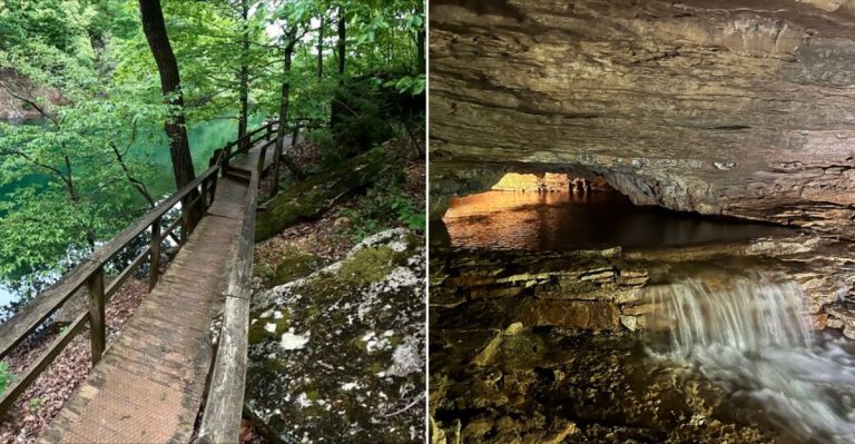 This Lakeside Cavern Tour In Arkansas Leads To Hidden Underground Wonders