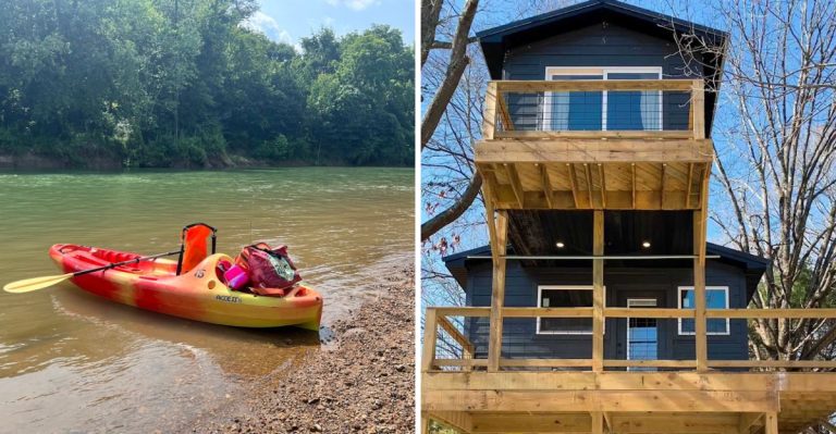 This Lazy Arkansas River Float Ends At The Dreamiest Cabins You Can Imagine