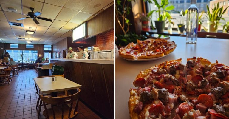 This Legendary Maine Pizza Shop Has Served Cheddar-Topped Pies Since The 1960s