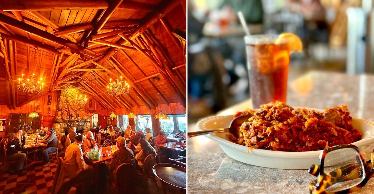 Inside legendary Legs Inn