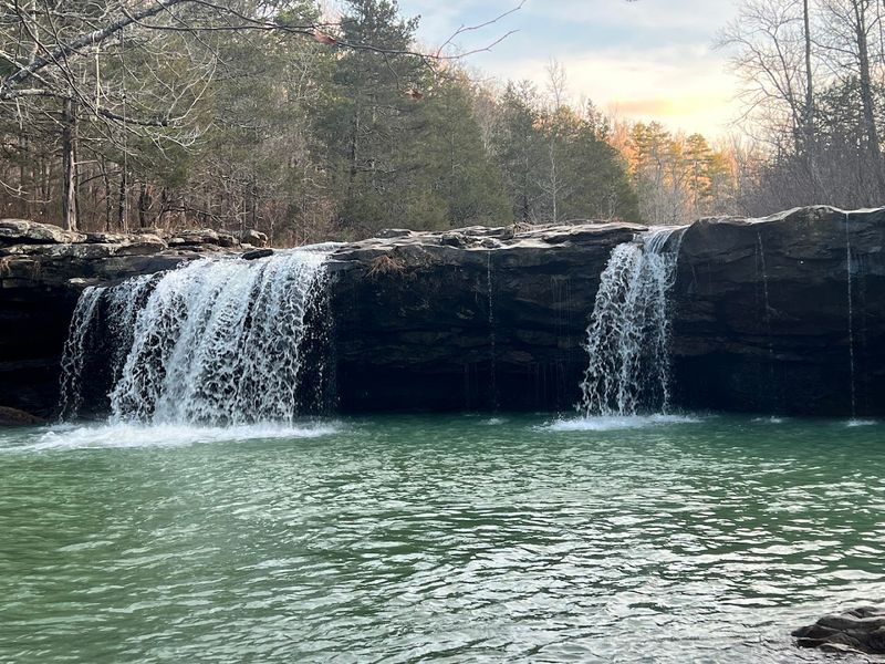Roadside Cascade Requiring Almost No Effort
