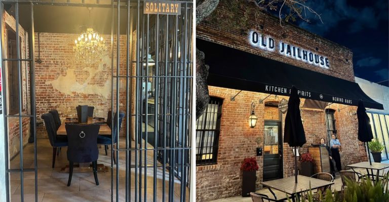 This Little-Known Florida Restaurant Is Inside An 1890 Jailhouse With The Original Bars Still Standing