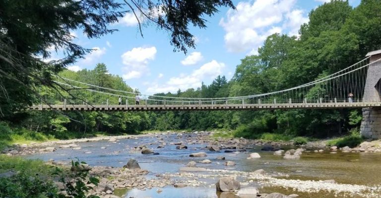 This Maine Bridge Still Sways The Same Way It Did In The 1800s