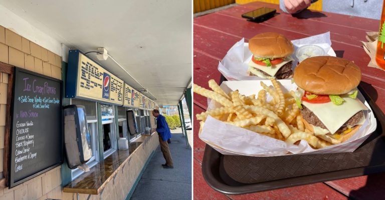 This Maine Drive-In Has Been Flipping Craveable Burgers The Old-Fashioned Way For Decades