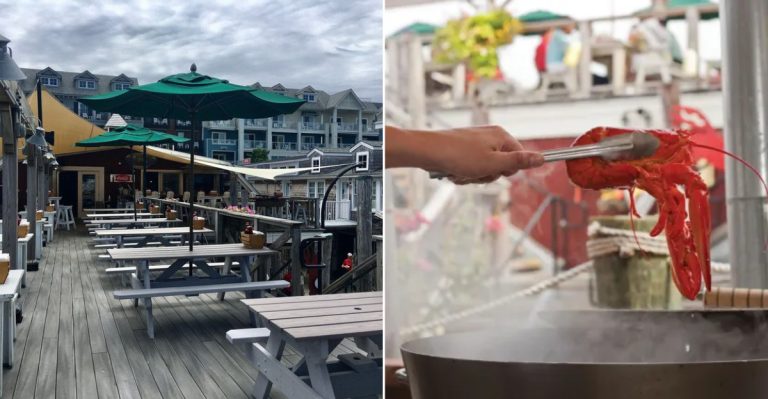 This Maine Harbor Restaurant Serves An All-You-Can-Eat Lobster Feast Locals Swear Is Worth Every Penny