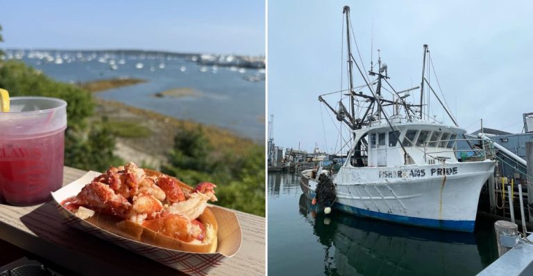 This Maine Harbor Restaurant Serves Ocean Views As Iconic As Its Lobster Dinners