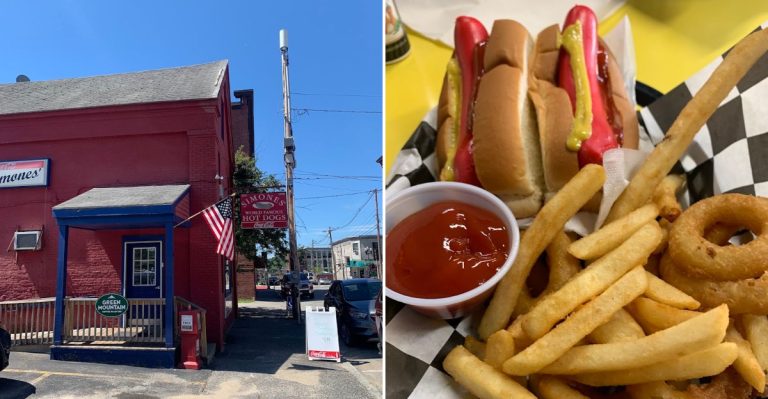 This Maine Hot Dog Spot Starts Filling Tables Before Most People Finish Their Coffee