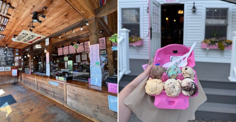 This Maine Ice Cream Shop Serves More Than 70 Flavors Locals Keep Coming Back For