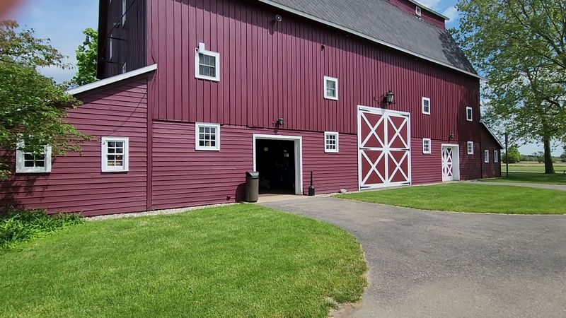 Arriving Through The Red Barns