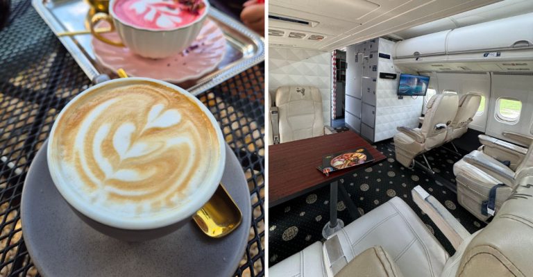This Miami Coffee Shop In Florida Is Built Inside A Real Delta Airplane