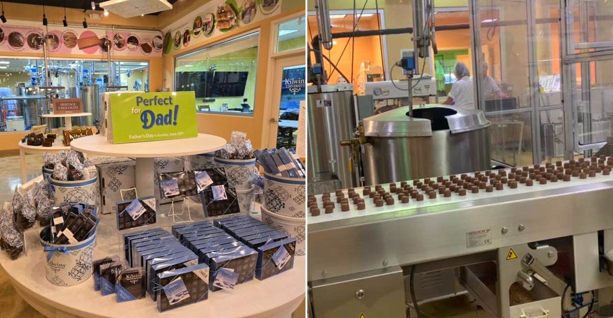 Inside Kilwins Ice Cream - Chocolate - Fudge