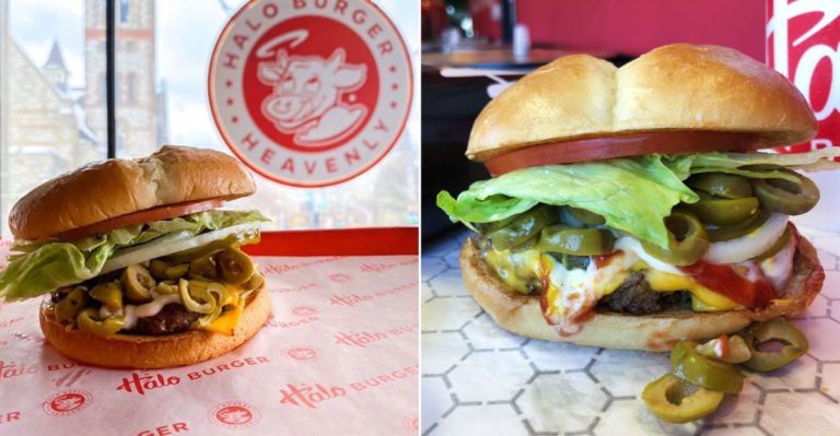 Historic Olive Burgers and Mid-Century Drive-In Nostalgia at Halo Burger in Flint