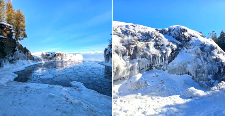 Winter views of Presque Isle Park