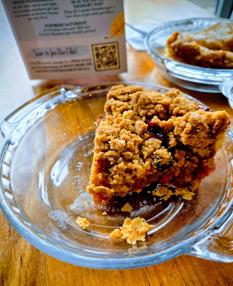 Warm Up With Cherry Crumb Slice