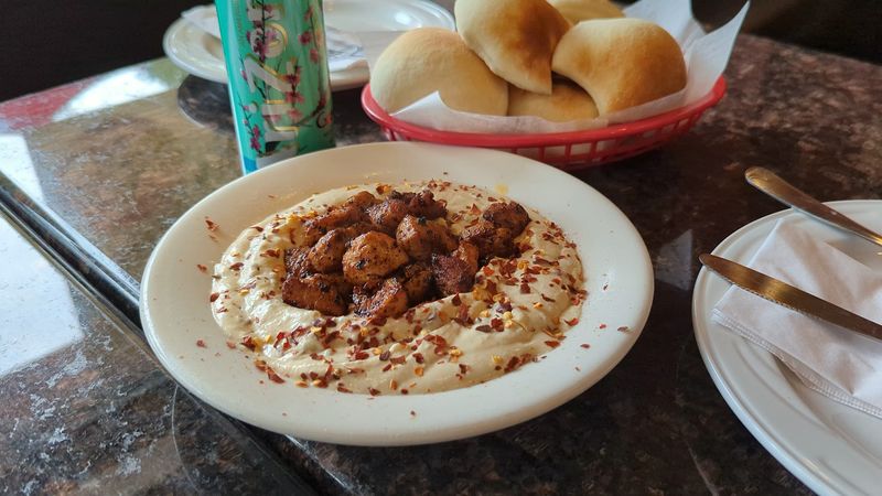 Warm Pita And Garlic Sauce