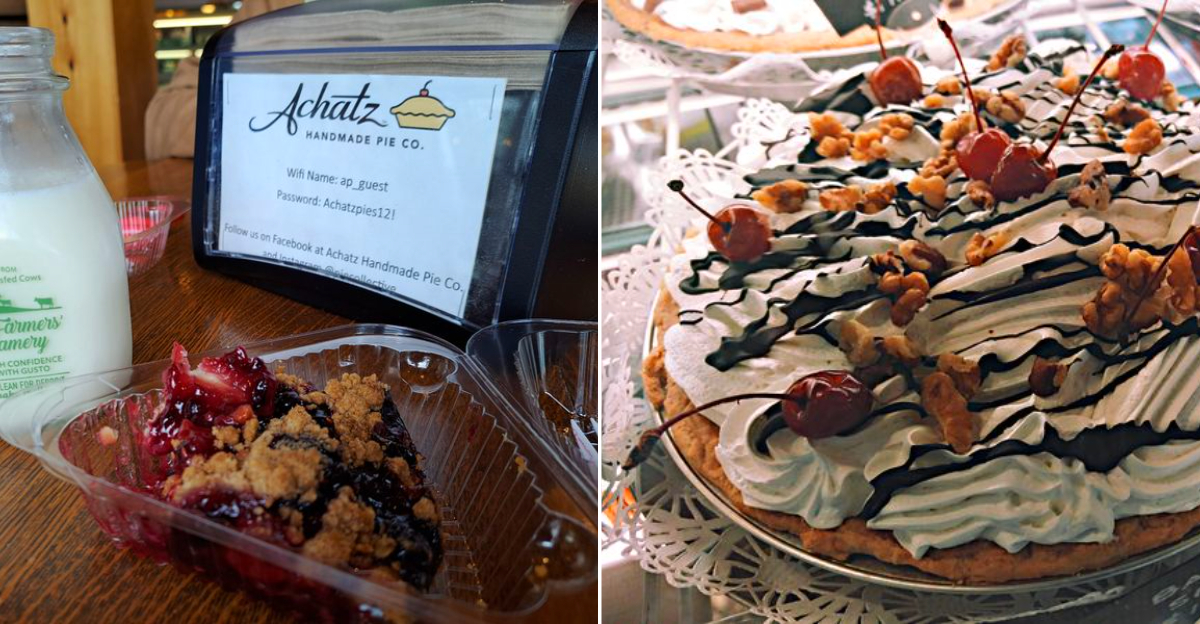 A rustic Michigan roadside diner with a chalkboard menu and the smell of fresh wood-smoke in the air