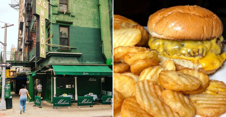 This New York Burger Spot Is So Iconic, People Wait Rain Or Shine To Get A Table