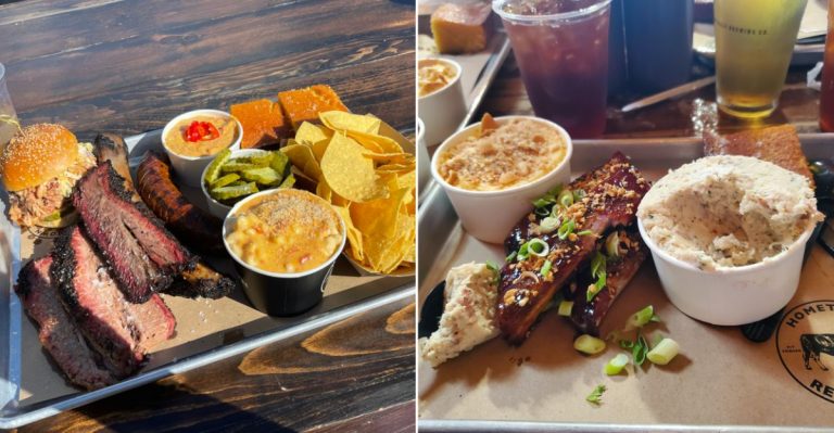 Authentic Wood-Smoked Brisket and Rustic Industrial Charm at Hometown Bar-B-Que