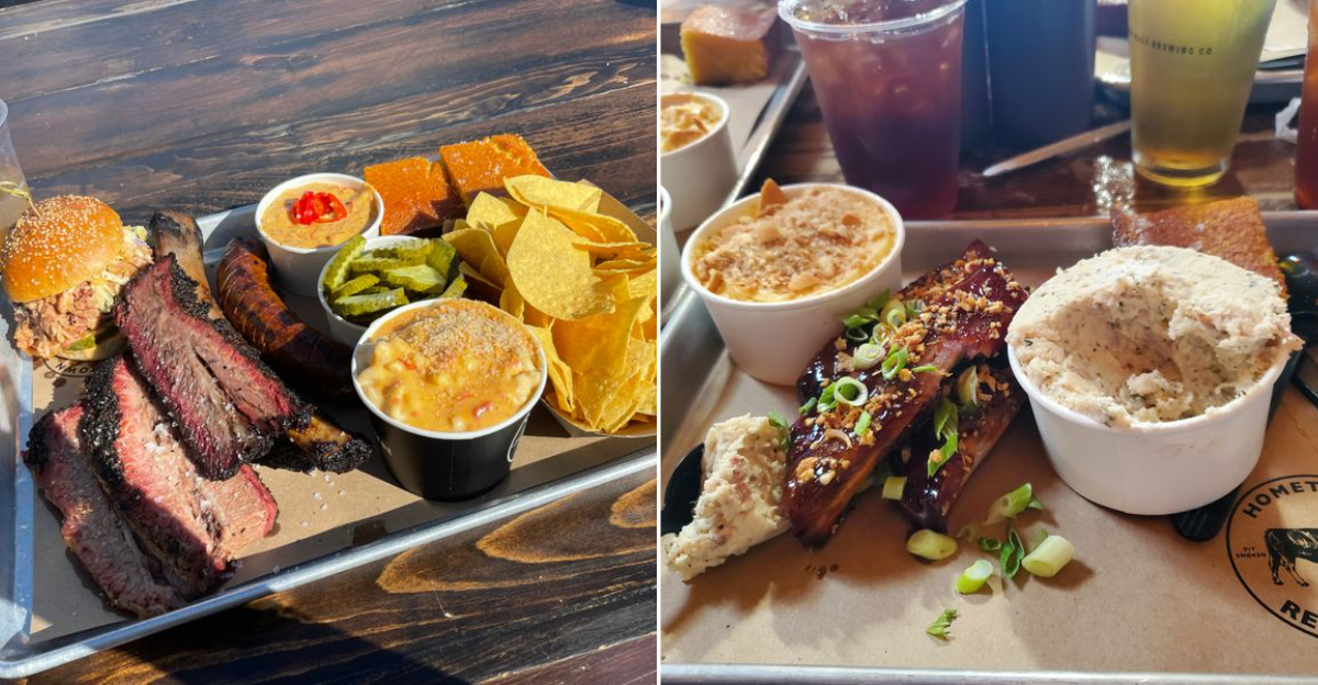 Authentic Wood-Smoked Brisket and Rustic Industrial Charm at Hometown Bar-B-Que