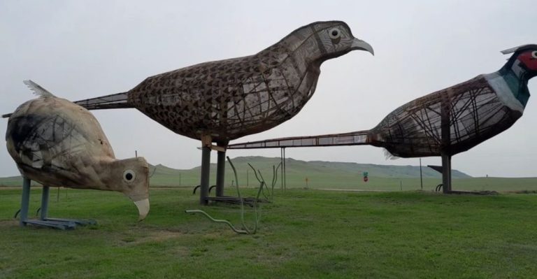 This North Dakota Highway Is Lined With Giant Metal Sculptures In The Middle Of Nowhere