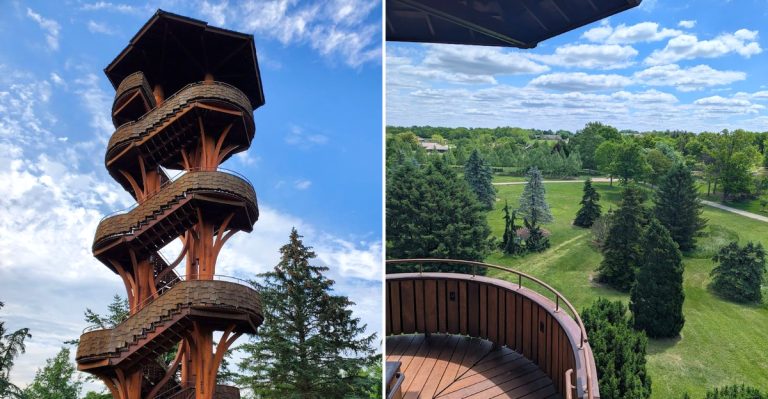 This Ohio Arboretum Has A 65-Foot Tower With Seriously Amazing Views