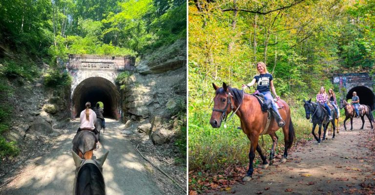 This Ohio Horseback Ride Takes You Through Coal Country Trails And A Historic Tunnel
