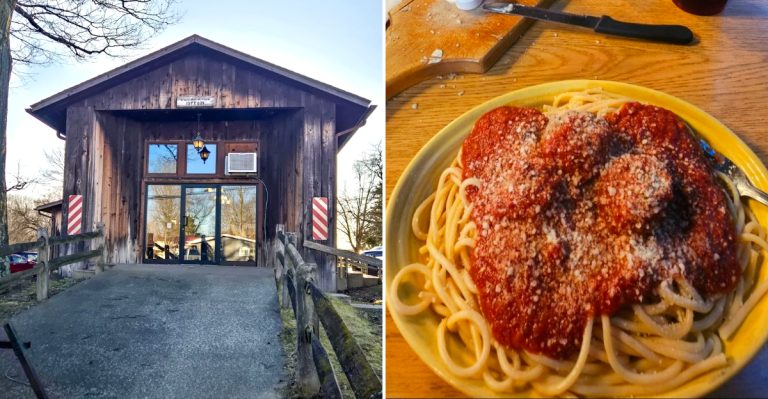 This Ohio Restaurant Hides Inside A Covered Bridge And Serves Spaghetti That Win People Over