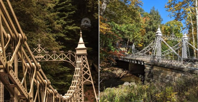 This Ohio Suspension Bridge Feels Like It Stepped Right Out Of A Fairy Tale