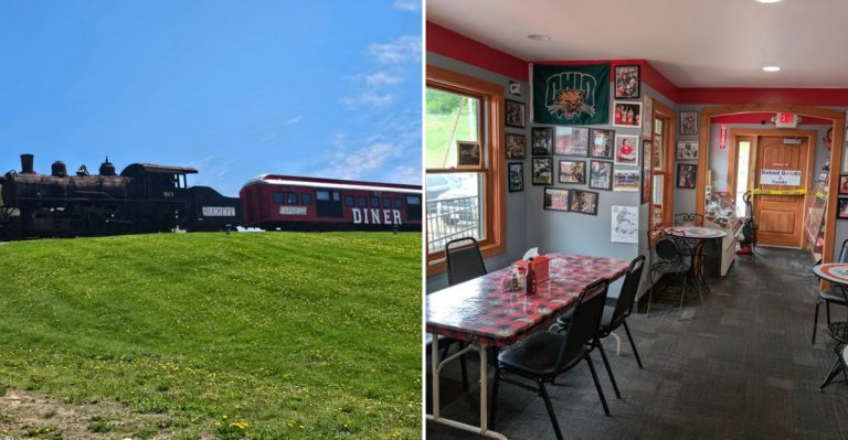 This Ohio Train Diner Lets You Eat Inside A Vintage Rail Car