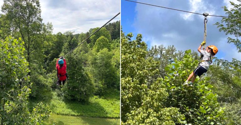 This Ohio Zipline Hits 50 MPH And Sends You Flying Face-First Above The Forest