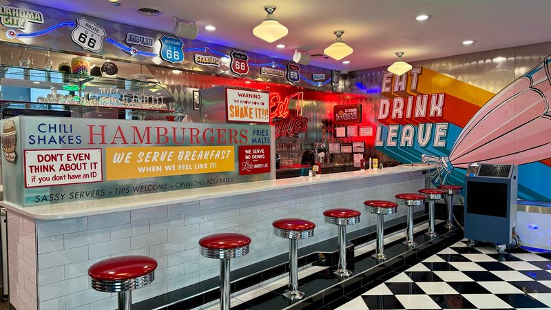 A Diner Frozen In The 1950s