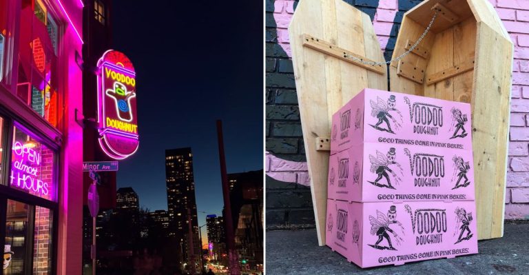 This Oregon Donut Shop Glows with Halloween Magic After Dark