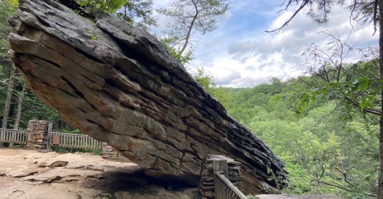This Pennsylvania Balanced Rock Looks Like It Could Fall At Any Moment And Is Worth Seeing In May