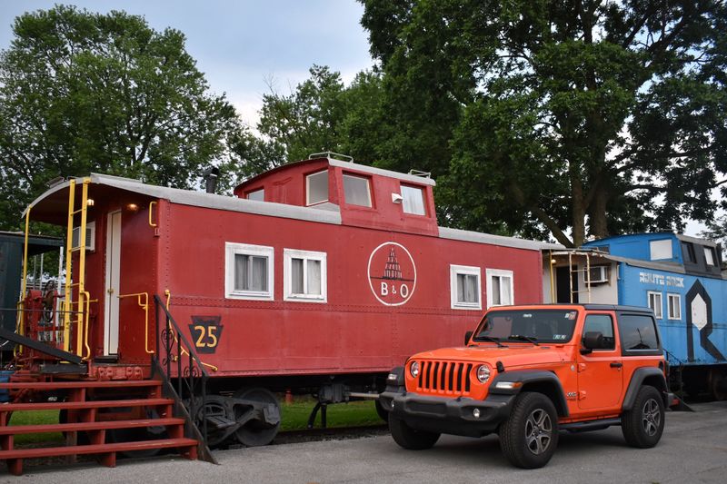 Real Train Cars Turned Into Cozy Rooms