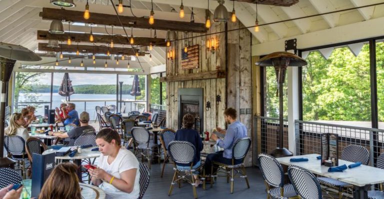 This Pennsylvania Grill Pairs Fresh Whitefish With Scenic Lakeside Sunsets For The Perfect Meal