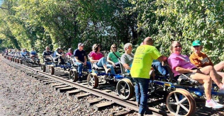 This Pennsylvania Rail Bike Adventure Lets You Pedal Seven Miles Along Historic Train Tracks