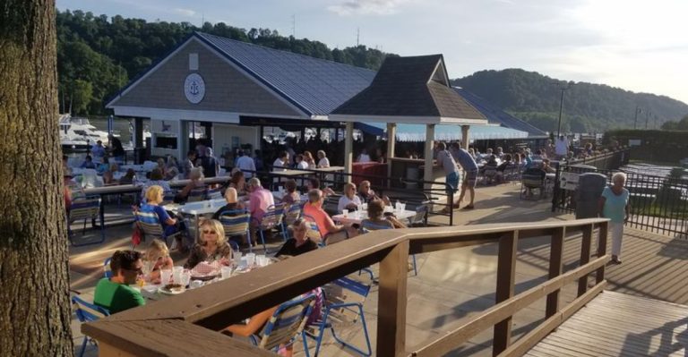 This Pennsylvania Riverfront Destination Feels Like A Beach Bar With Sand And Live Music