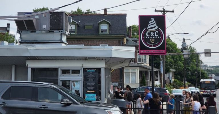 This Philadelphia, Pennsylvania Ice Cream Shop On The Route Is Known For Banana Splits