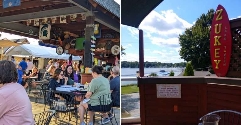 The amazing atmosphere at the Zukey Lake Tavern