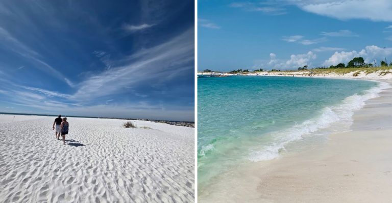 This Quiet Florida Beach Has Some Of The Whitest Sand You’ll Ever See