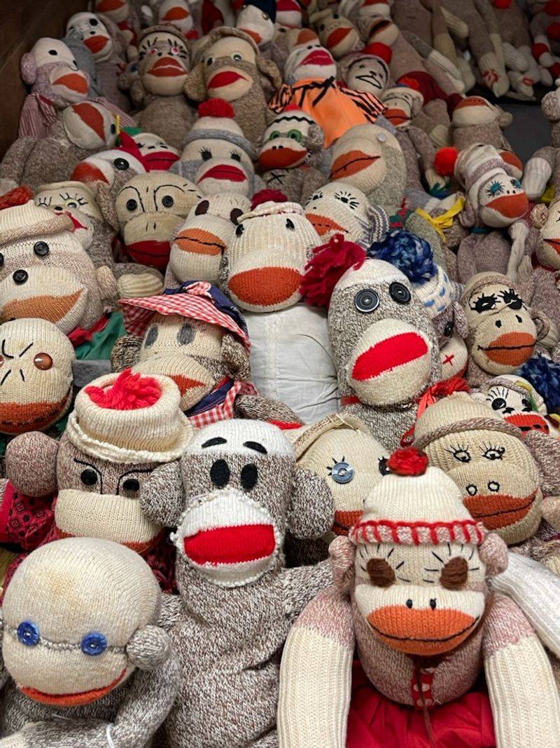 A World Record Troop Of Sock Monkeys