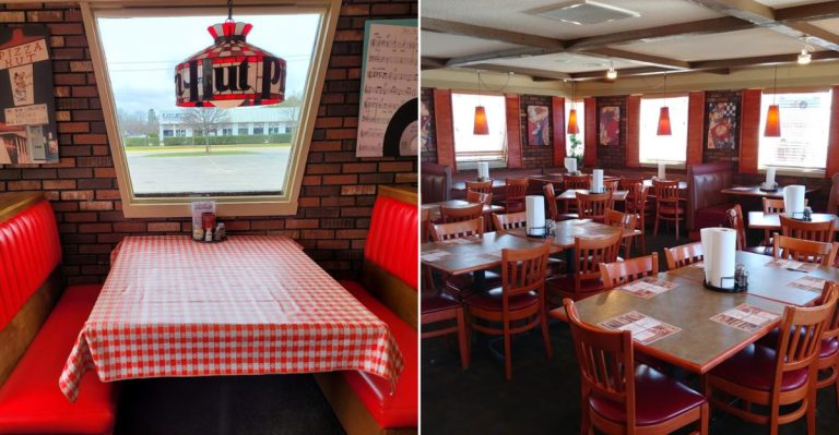 Inside the special Charlevoix Pizza Hut