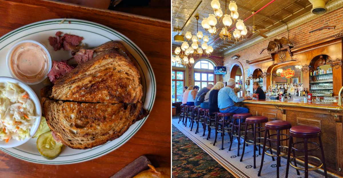 Inside the richly ornamented Clementine’s