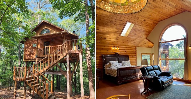 This Romantic Treehouse Getaway Feels Hidden In An Arkansas Forest