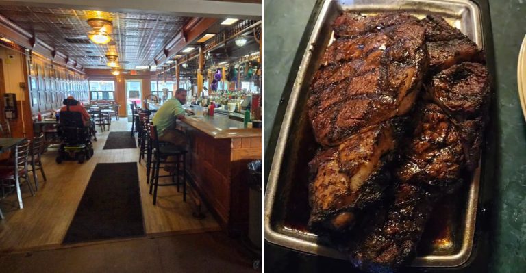 This Rustic Ohio Steakhouse Is Known For Seriously Big Grilled Steaks