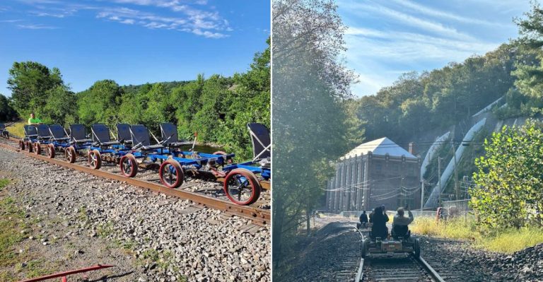 This Scenic Pennsylvania Rail Trail Offers A One-Of-A-Kind Pedal Adventure