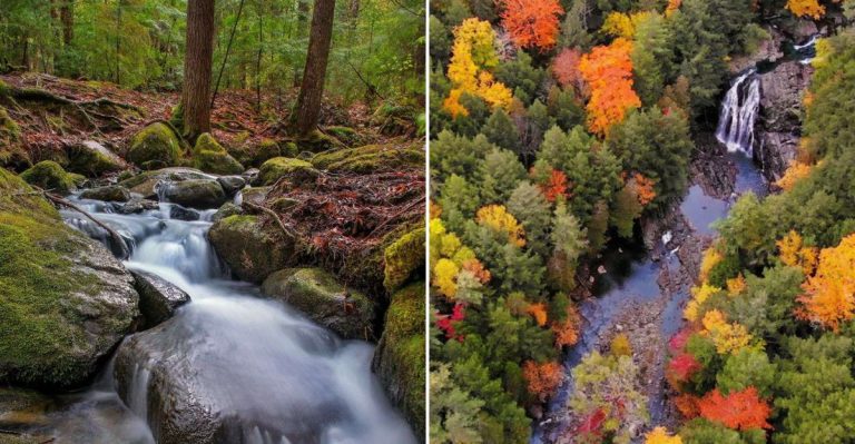 This Secluded 32-Foot Waterfall In Maine Looks Straight Out Of A Fairytale