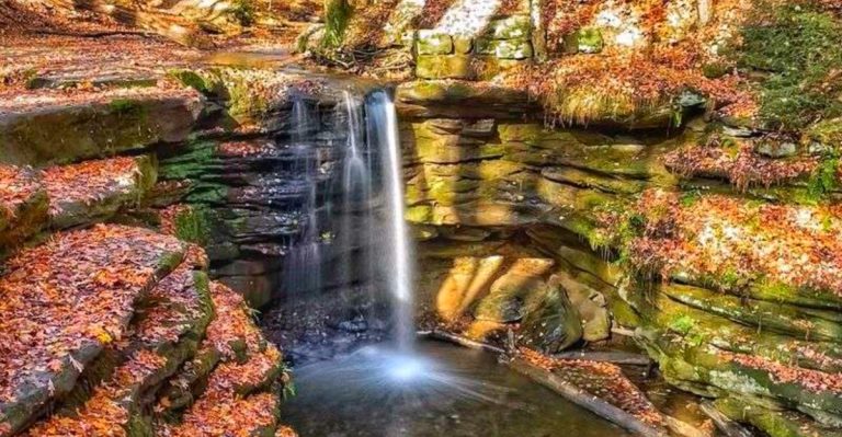 This Serene Waterfall In Ohio’s Amish Country Feels Like A Secret Escape In The Most Beautiful Way
