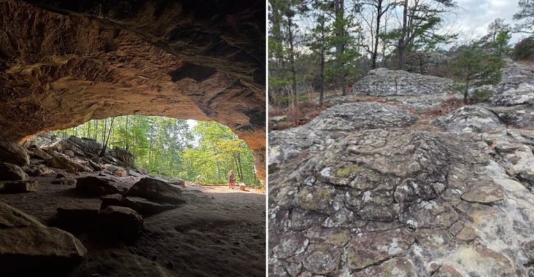 This Short Arkansas Hike Leads To Ancient Art And Unique Turtle Rocks